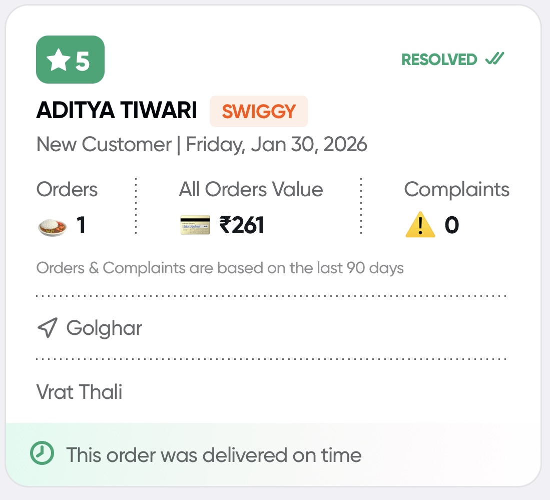 Swiggy review 1